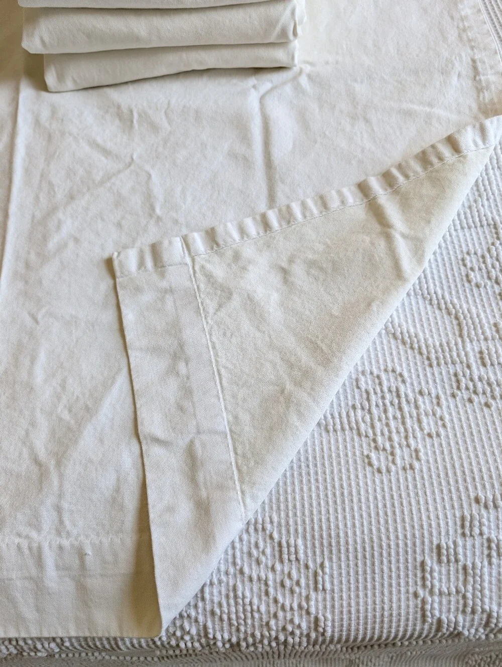 4 Linden Street Cream Cotton Curtain Panels  76
